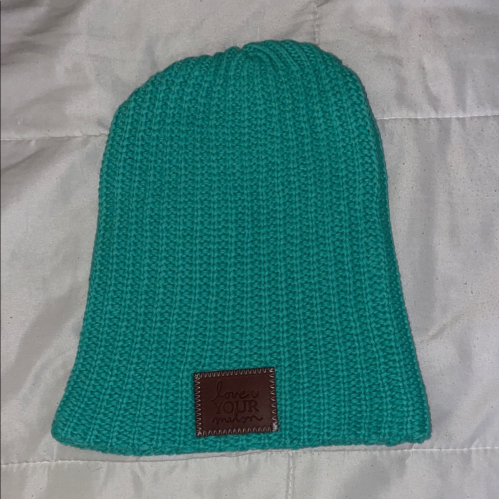 Love Your Melon Teal Knit Beanie